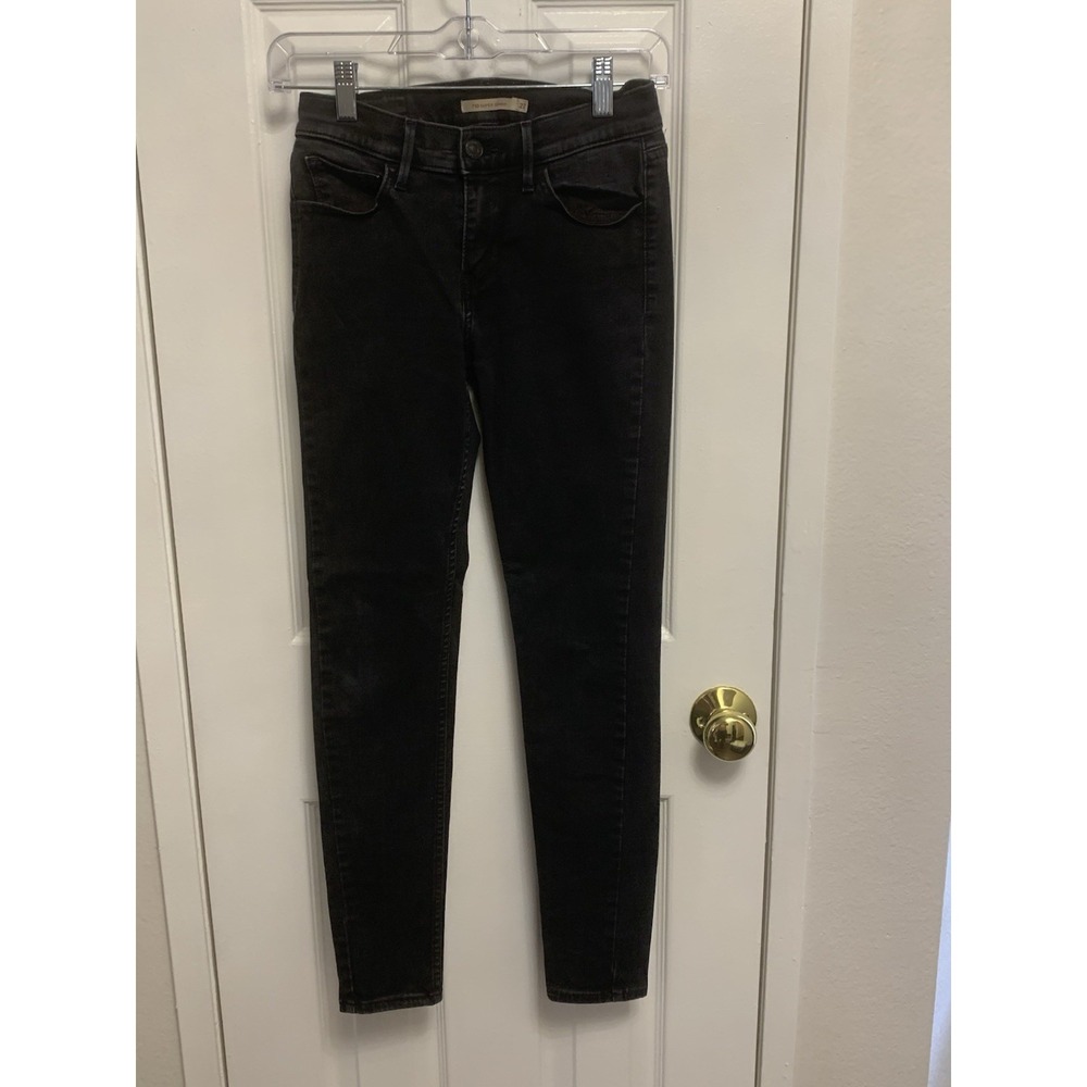LEVI'S STRAUSS & CO 710 Super Skinny Women's Black Jeans Size 27 x 26